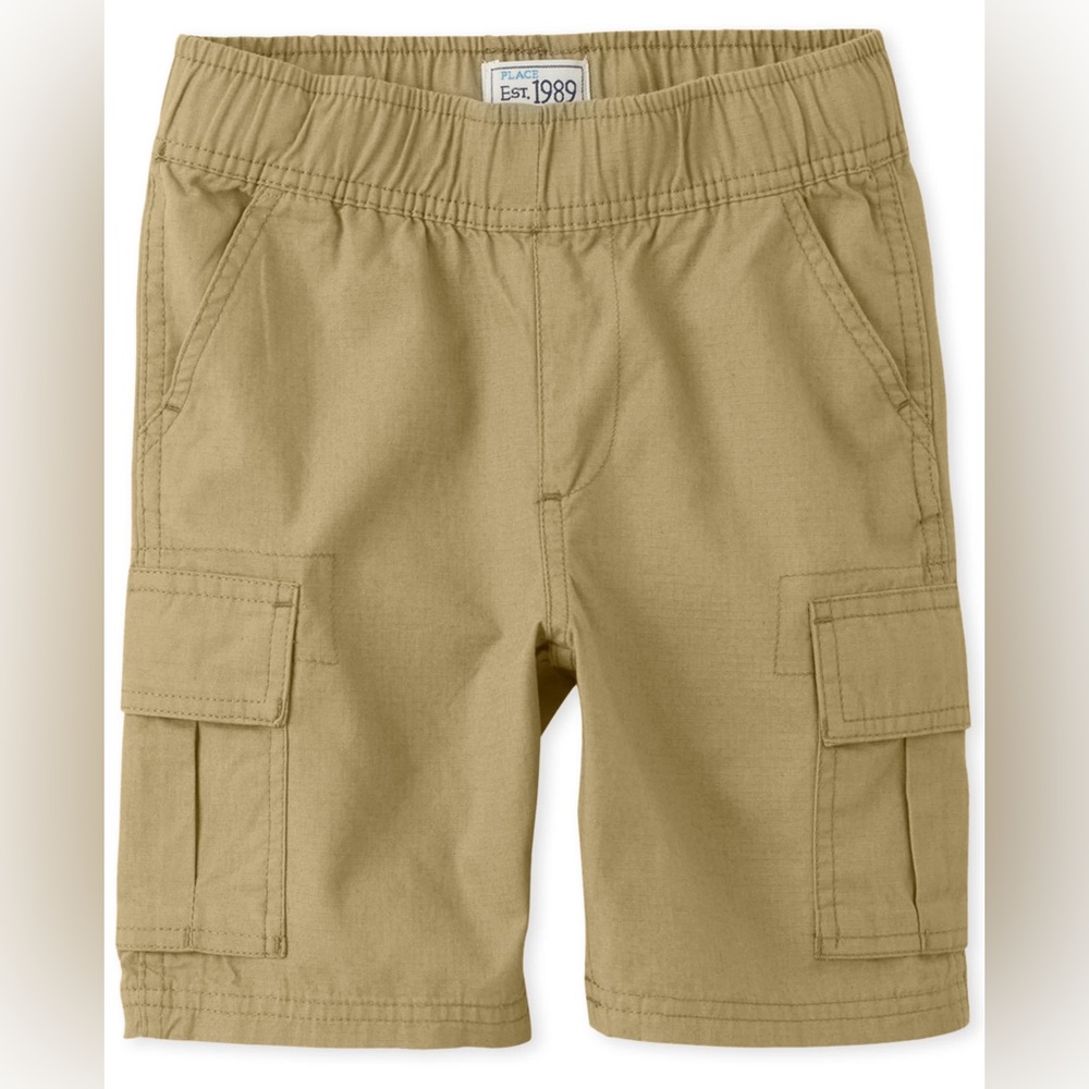 🆕The Children’s Place Boys Uniform Pull On Cargo Shorts size 7 Slim